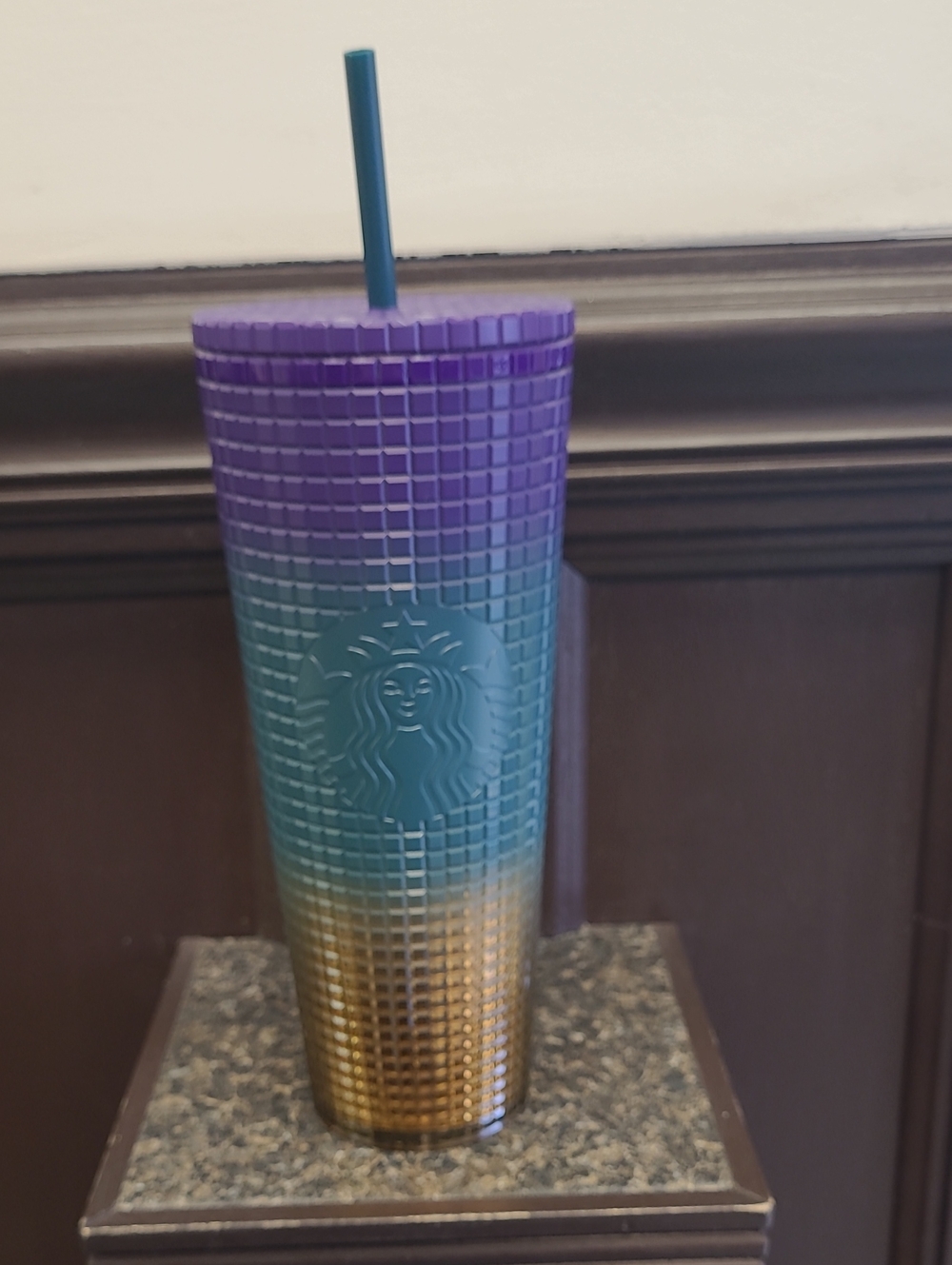 Starbucks Studded Ombre Tumbler 24oz- Purple, Teal, Gold